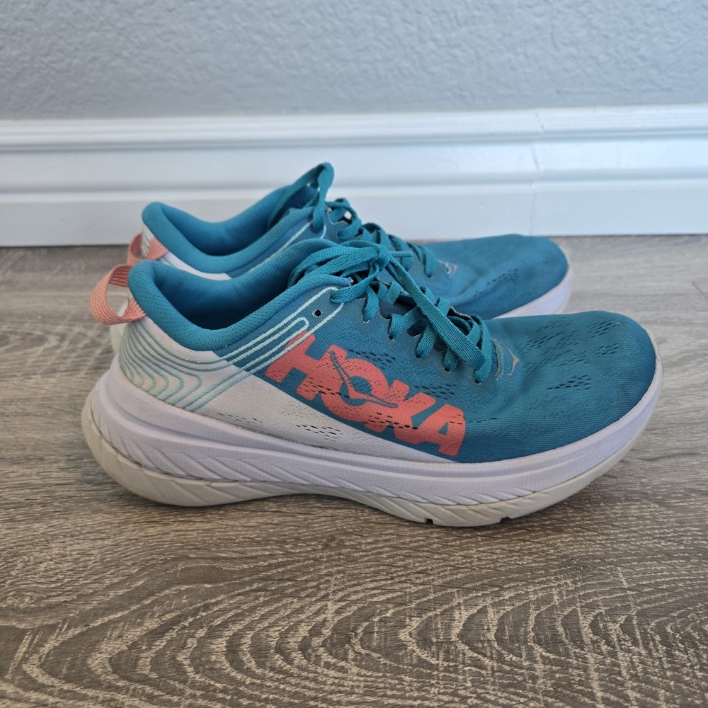 Hoka One One Carbon X  Proflyx‎ Blue/orange  Running Shoe Sneakers Sz 9
